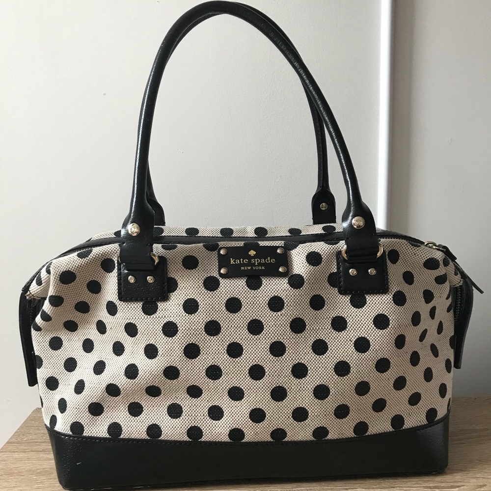 Polka Dot Tweed Kate Spade Handbag